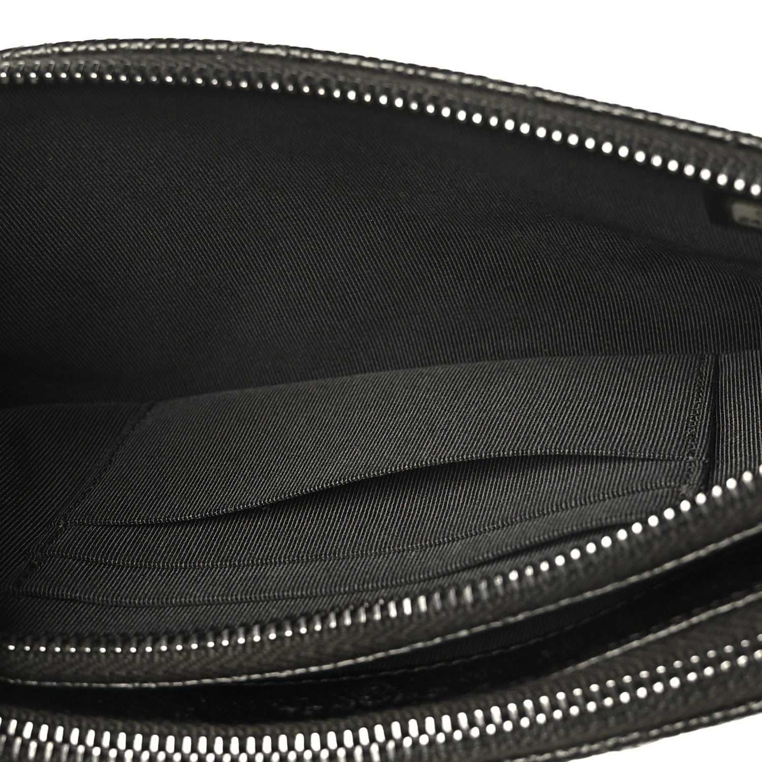 Chanel Metallic Caviar Quilted Small Clutch With Chain Dark Grey 5 of 10