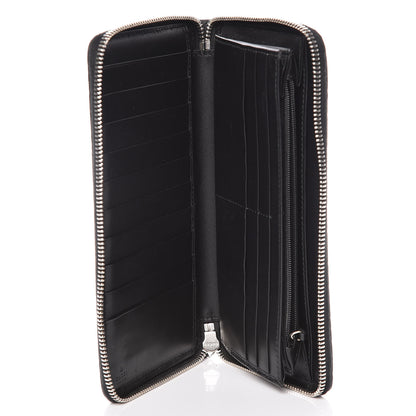 Gucci Guccissima Signature Zip Around Organizer Wallet Black 5 of 11