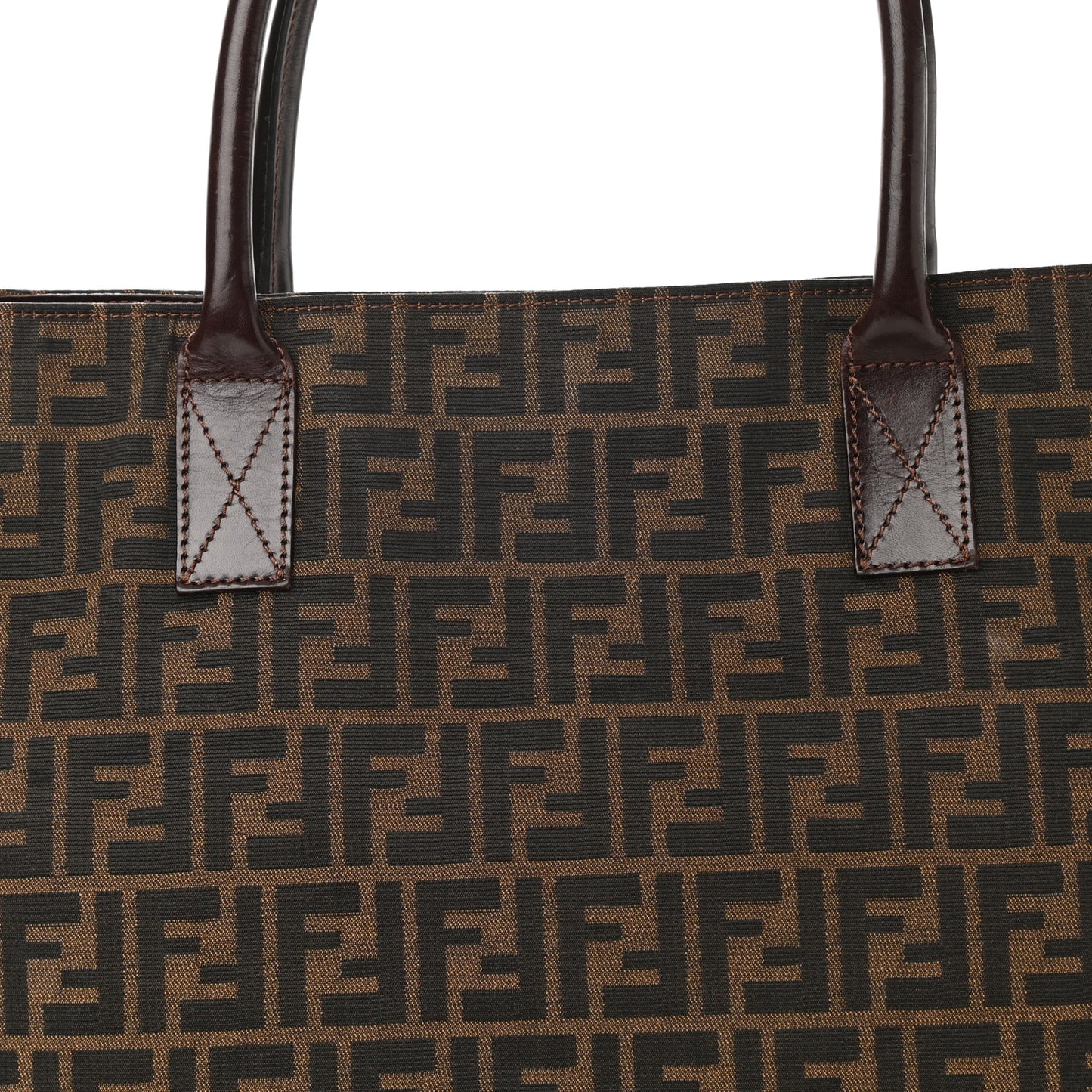 Zucca Calfskin Shopping Tote Tobacco