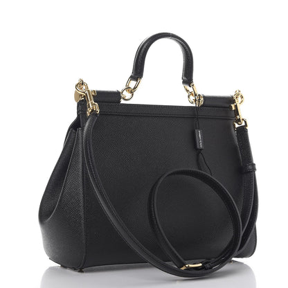 Dolce & Gabbana Dauphine Medium Miss Sicily Satchel Black 4 of 8