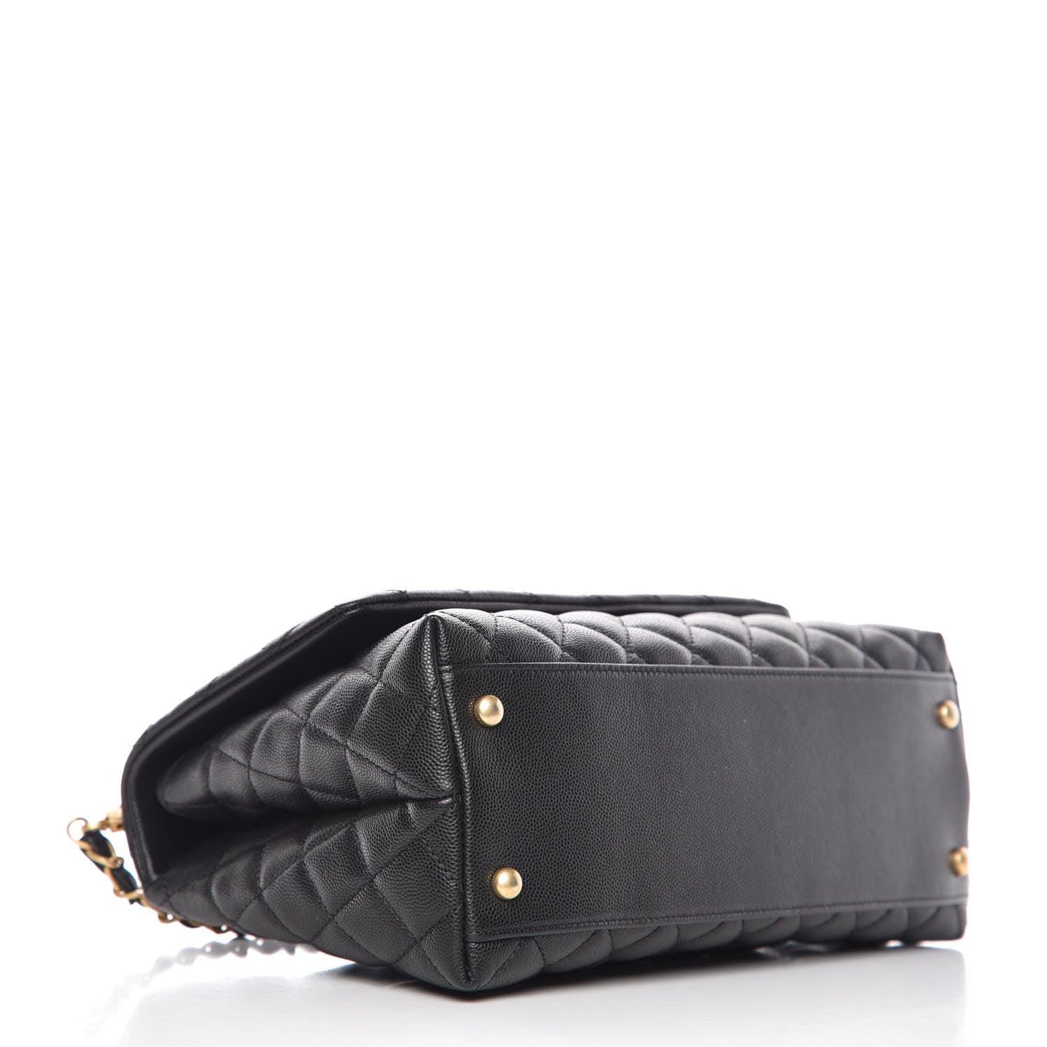 Chanel Caviar Quilted Small Coco Handle Flap Black 4 of 10