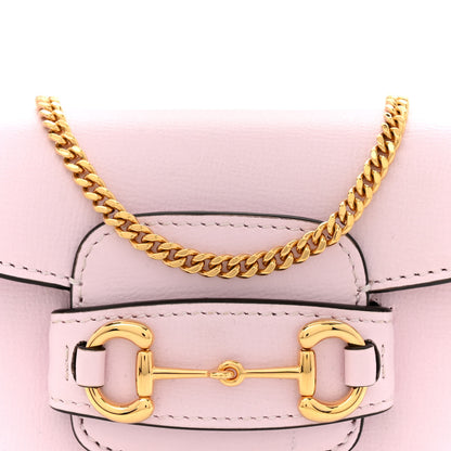 Gucci Calfskin Horsebit 1955 Super Mini Crossbody Bag Light Pink 8 of 13