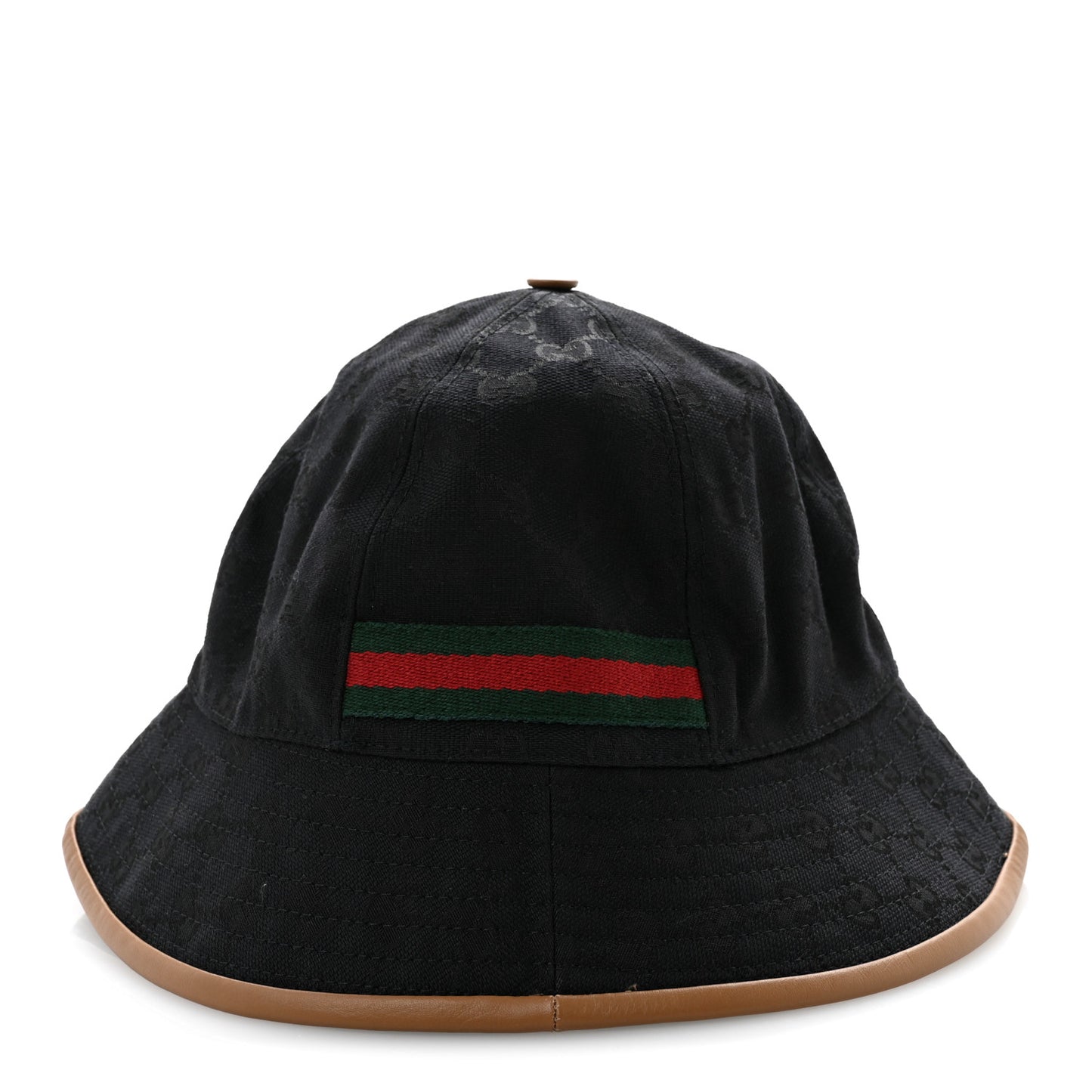Monogram Web Bucket Hat S Black