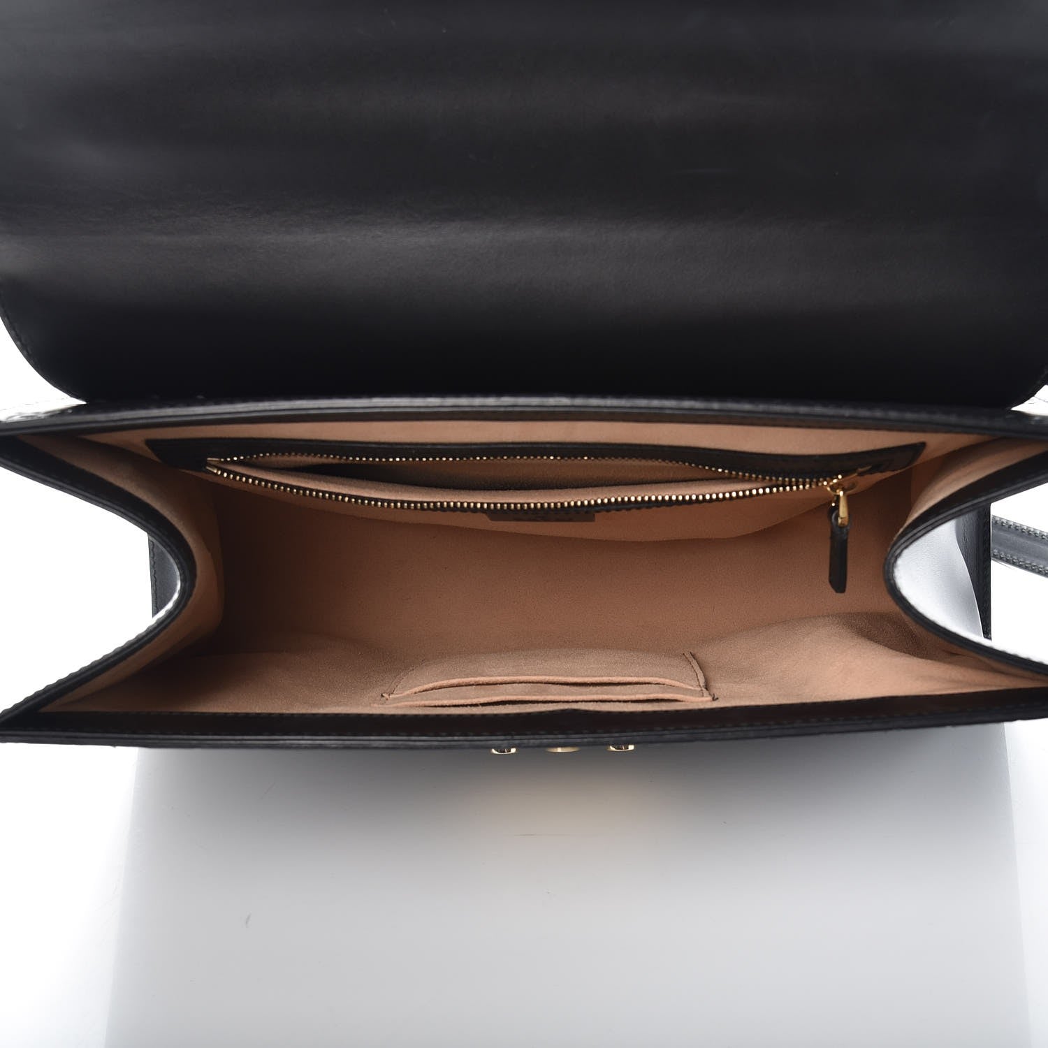 Gucci Guccissima Signature Medium Padlock Top Handle Bag Black 5 of 8