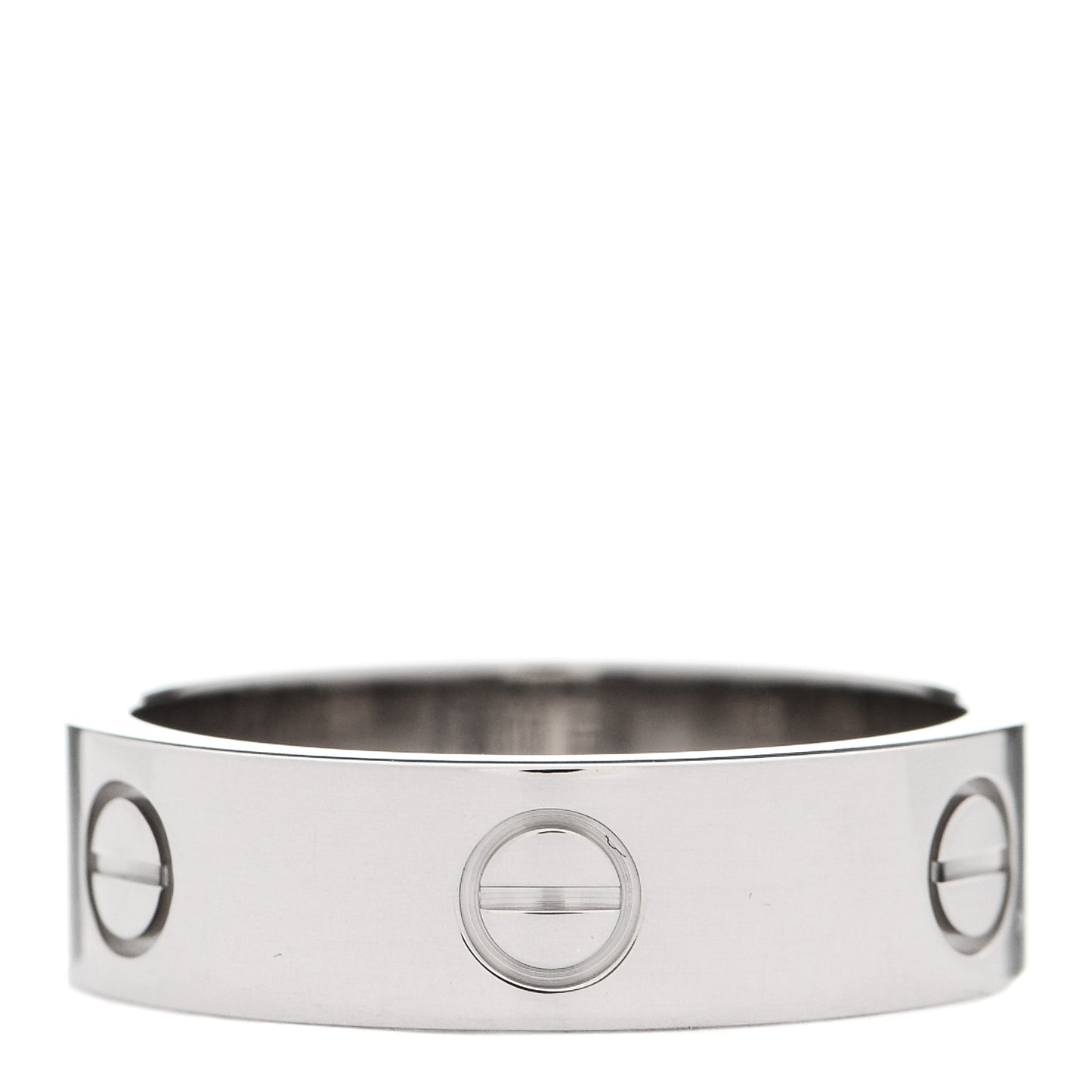 18K White Gold 6mm LOVE Ring 59 8.75