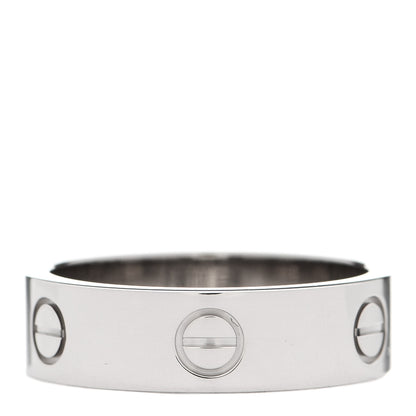 Cartier 18K White Gold 6mm LOVE Ring 59 8.75 3 of 4