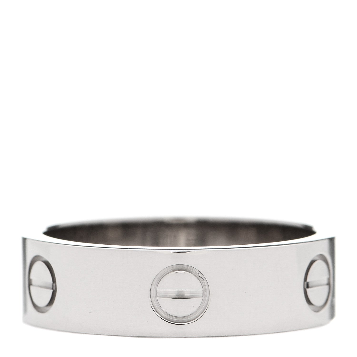 Cartier 18K White Gold 6mm LOVE Ring 59 8.75 3 of 4
