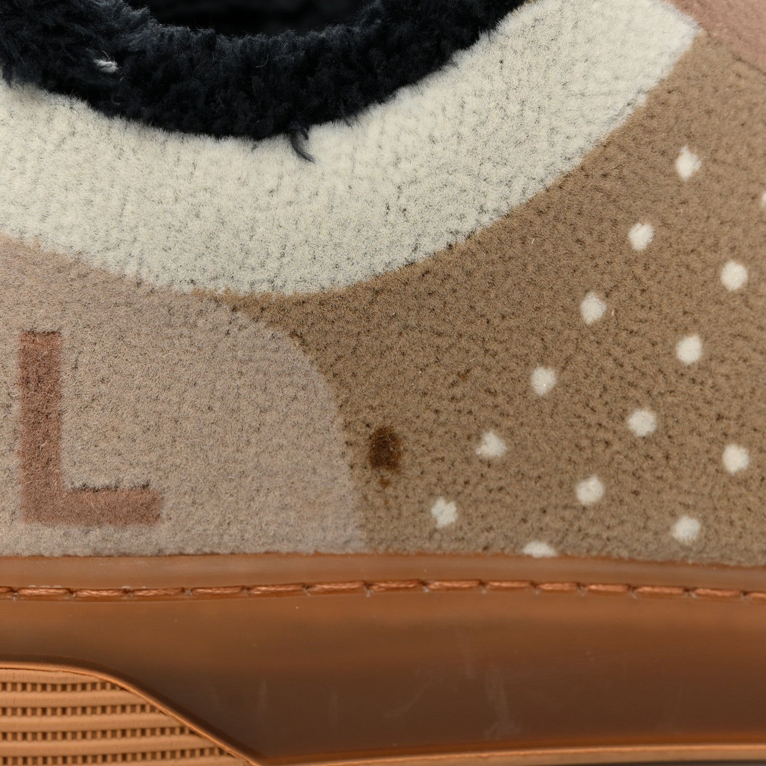 Chanel Fabric Suede Calfskin Logo Sneakers 38 Light Beige 10 of 13