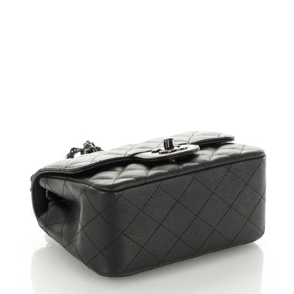 Chanel Calfskin Quilted Mini Square Flap So Black 4 of 7