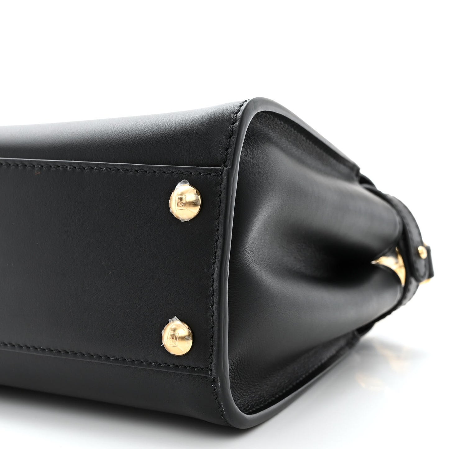 Vitello Seta Shiny Nappa Mini Peekaboo Iconic Satchel Black