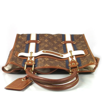 Louis Vuitton Monogram Rayures Tisse Sac GM Blue 3 of 10