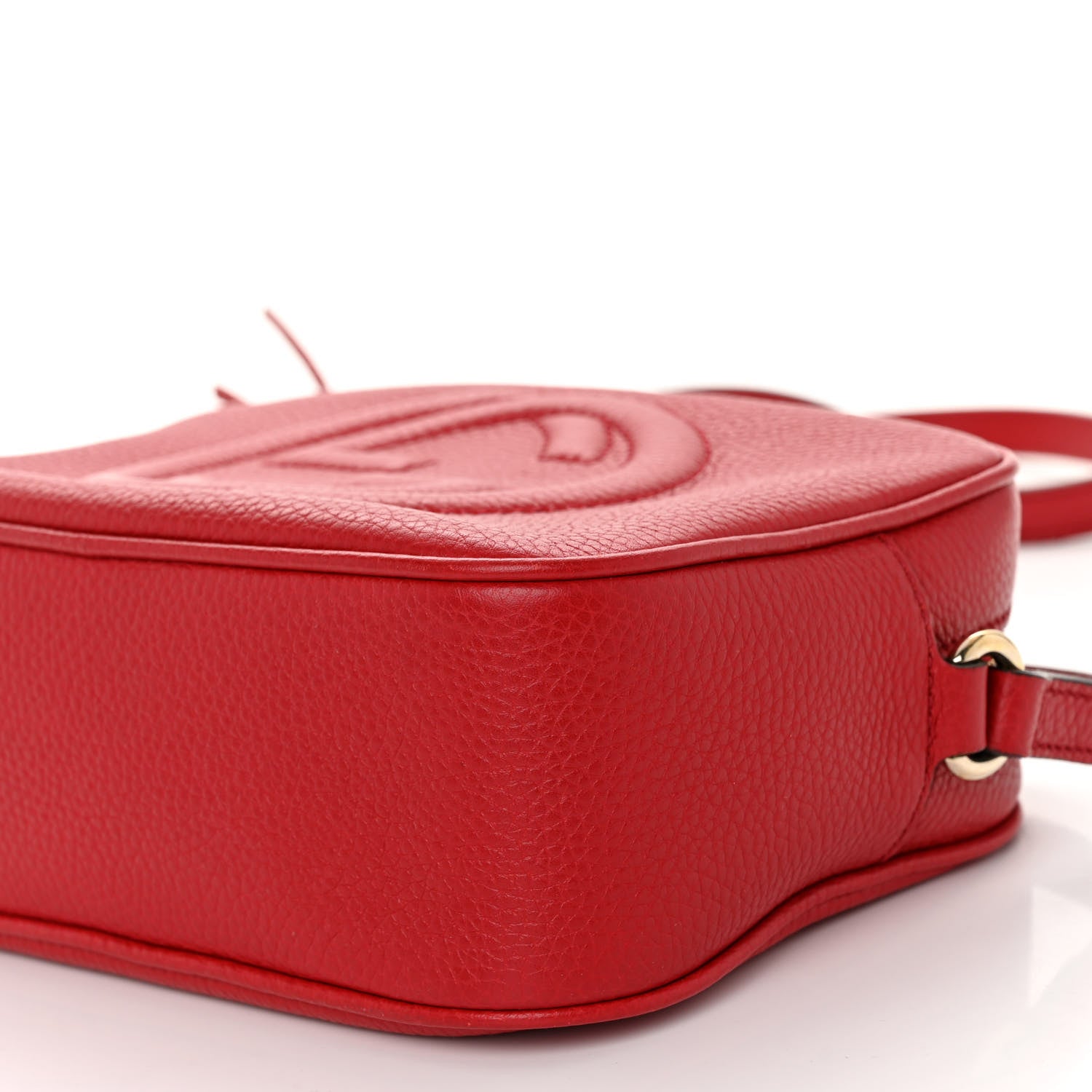 Gucci Pebbled Calfskin Small Soho Disco Bag Tabasco Red 10 of 10