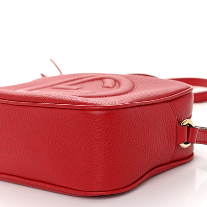 Gucci Pebbled Calfskin Small Soho Disco Bag Tabasco Red 10 of 10