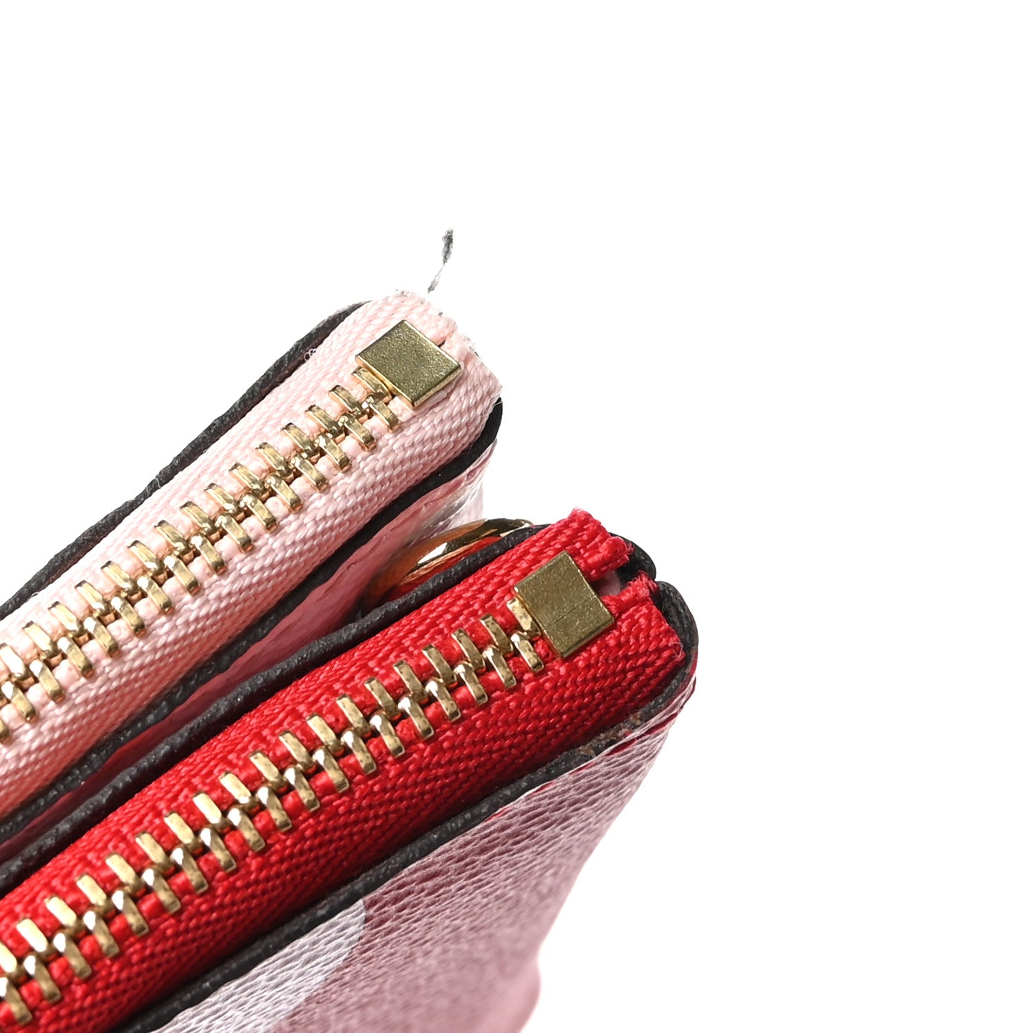 Louis Vuitton Monogram Giant Double Zip Pochette Rouge 9 of 11