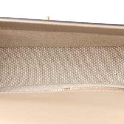 Jimmy Choo Calfskin Diamond Top Handle Crossbody Bag Taupe 5 of 10