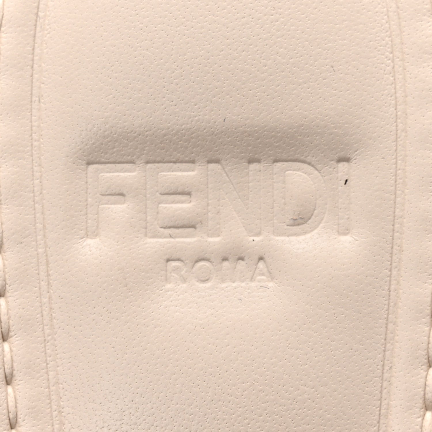 Fendi Vitello Cuoio FFold Sandals 38 White 7 of 9