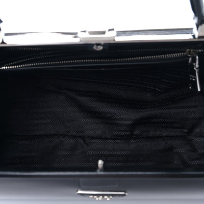 Prada Spazzolato Frame Bag Black 5 of 9