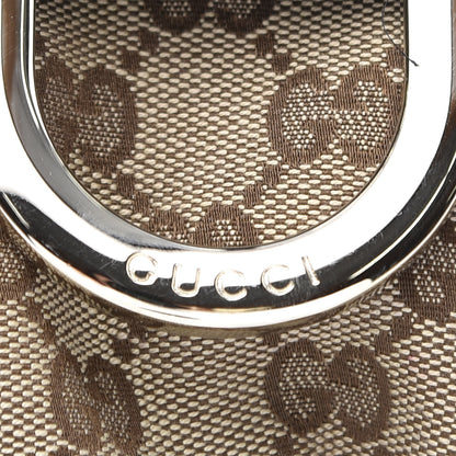 Gucci Monogram Medium D Gold Ring Hobo Dark Brown 12 of 12