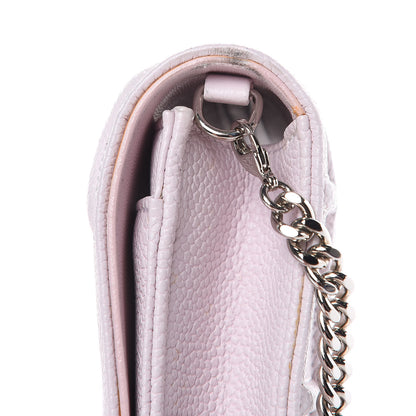 Christian Dior Grained Calfskin Diorama Wallet on Chain Pouch Rose Poudre 10 of 11