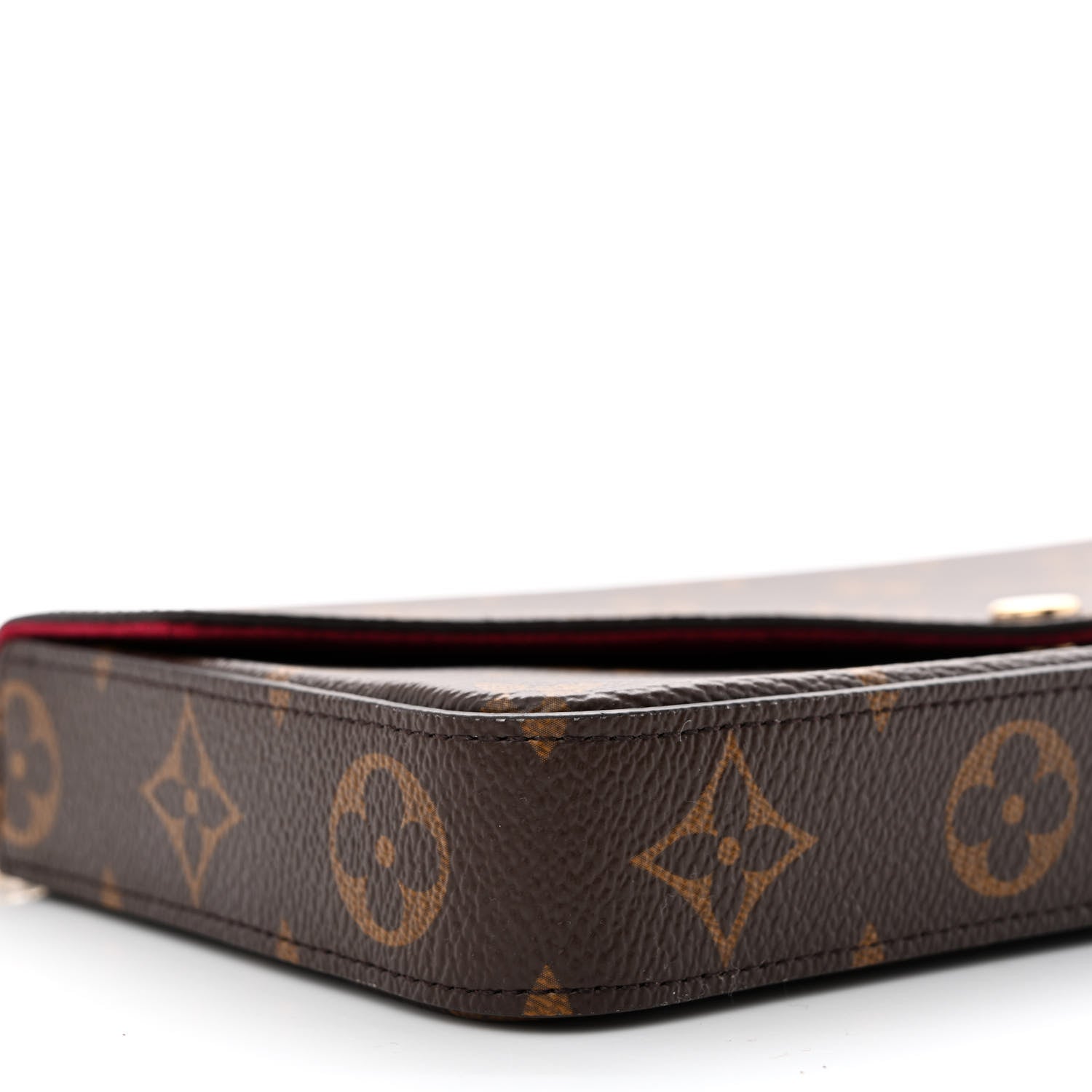 Louis Vuitton Monogram Pochette Felicie Chain Wallet Fuchsia 11 of 13