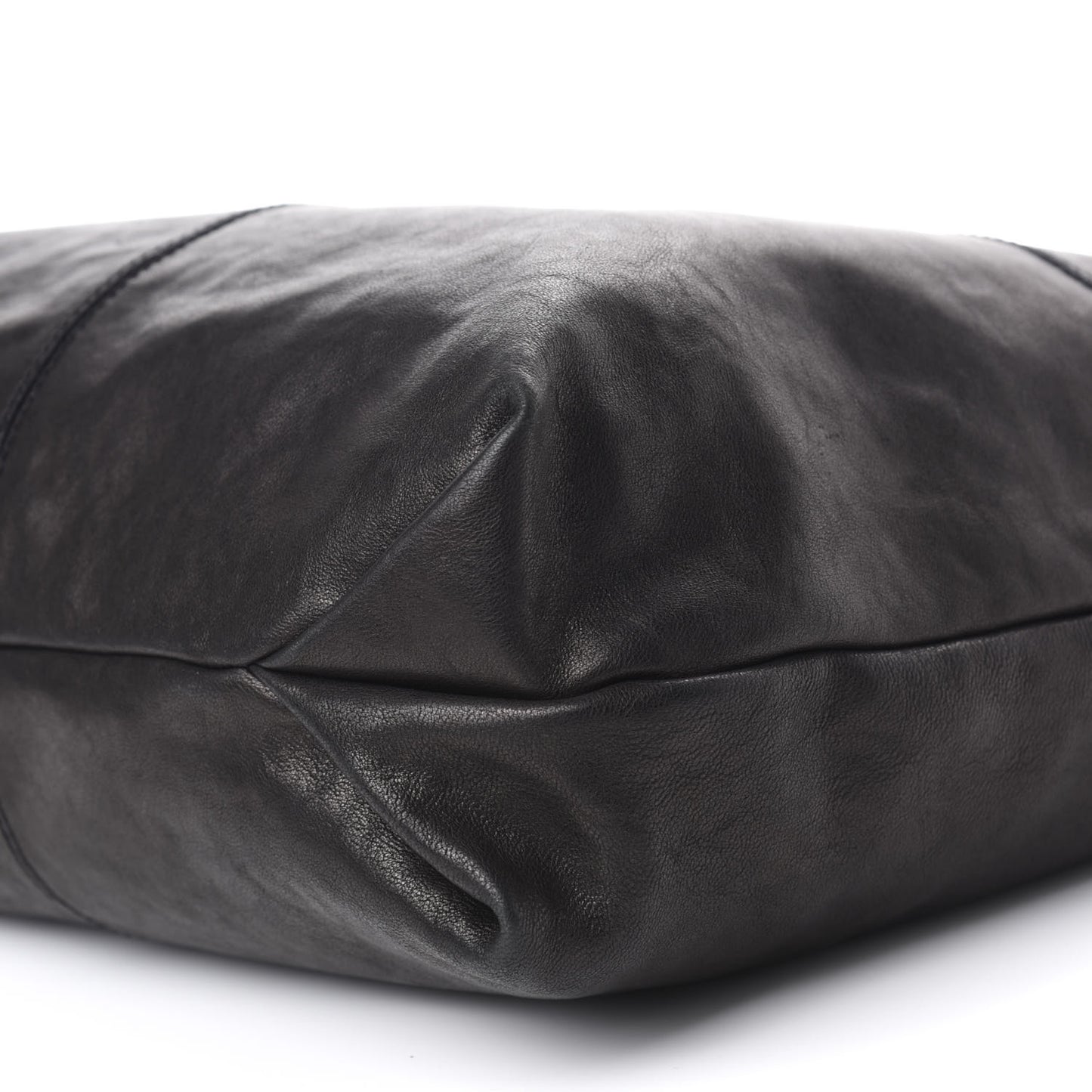 Lambskin George V Apron Bag Black