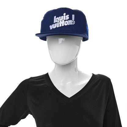 Louis Vuitton Mesh Embroidered Everyday LV Cap 60 Blue 2 of 12