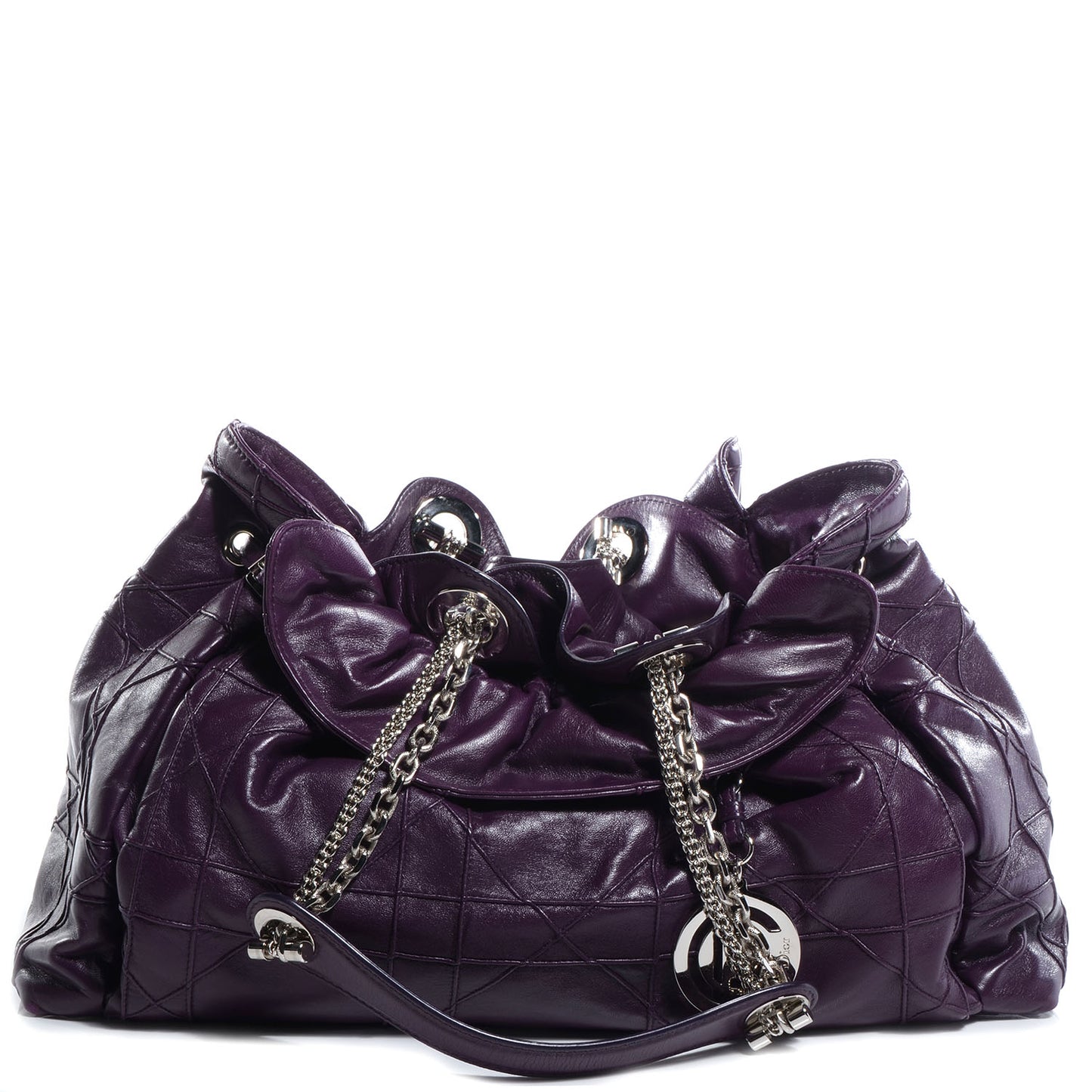 Lambskin Cannage Medium Le Trente Tote Purple