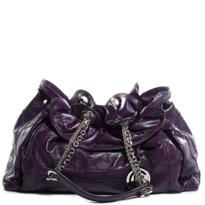 Christian Dior Lambskin Cannage Medium Le Trente Tote Purple 1 of 8