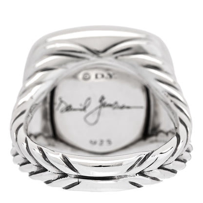 David Yurman Sterling Silver Diamond Black Orchid 14mm Albion Ring 51 5.75 4 of 5