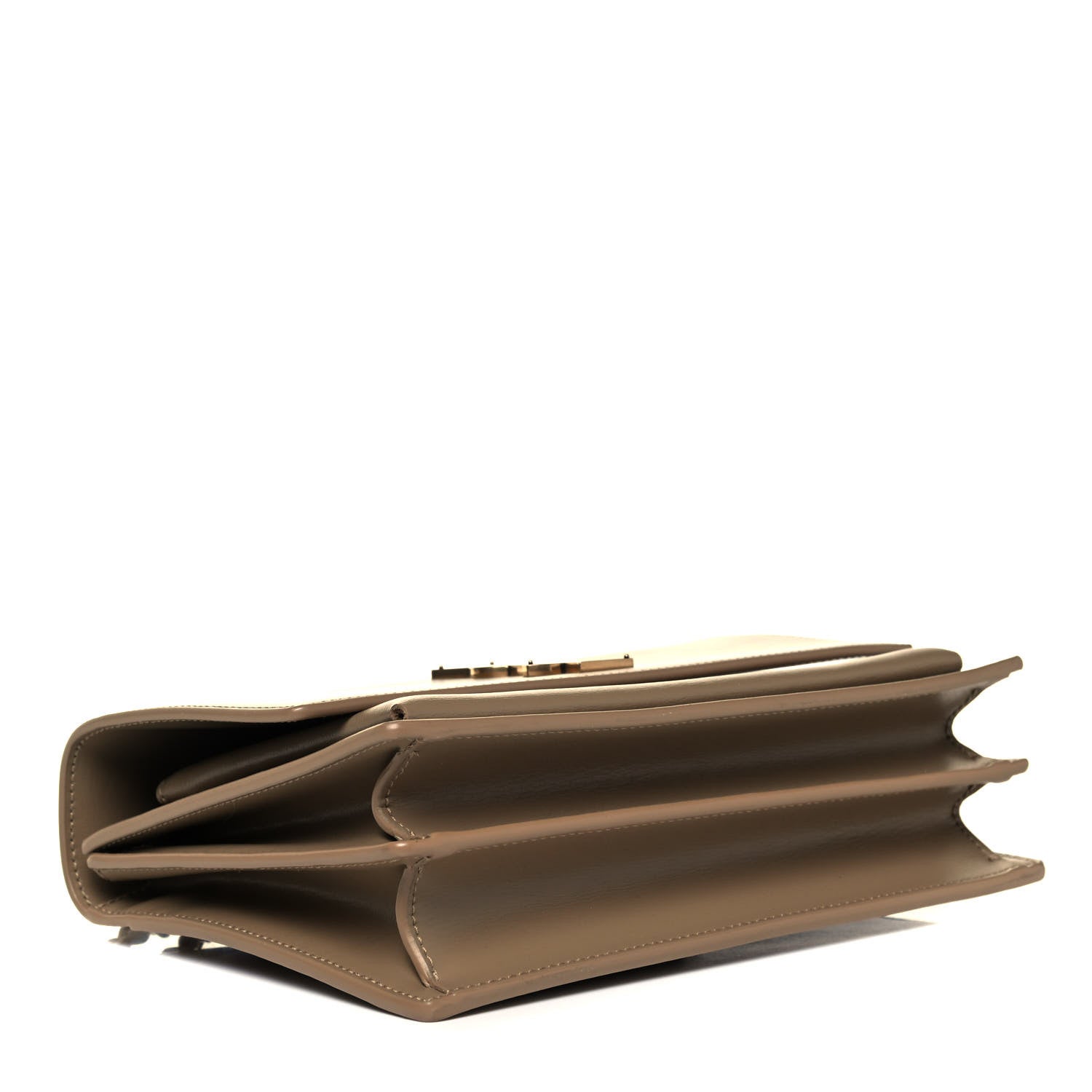 Saint Laurent Calfskin Medium Monogram Sunset Dark Beige 4 of 9