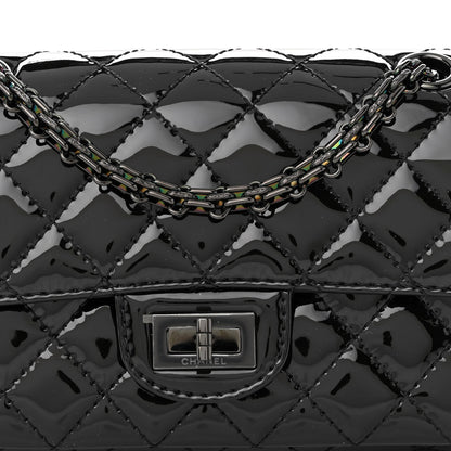 Chanel Patent Calfskin Quilted 2.55 Reissue Mini Flap So Black 8 of 11