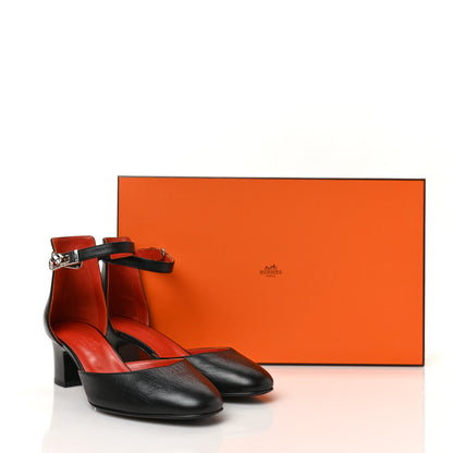 Hermes Goatskin Baby 55 Pumps 36 Black 8 of 8