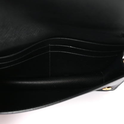 Prada Saffiano Mini Cahier Crossbody Bag Black 5 of 8