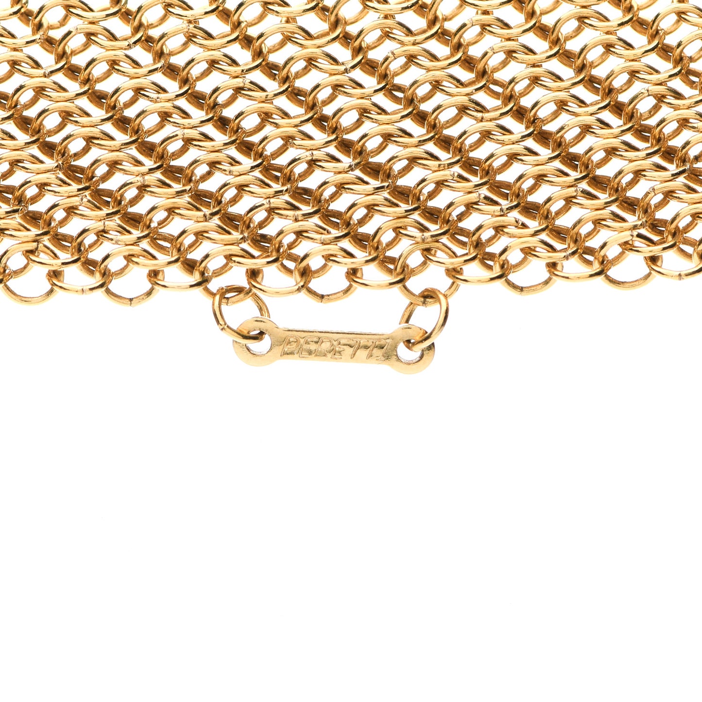 18K Yellow Gold Elsa Peretti Mesh Necklace
