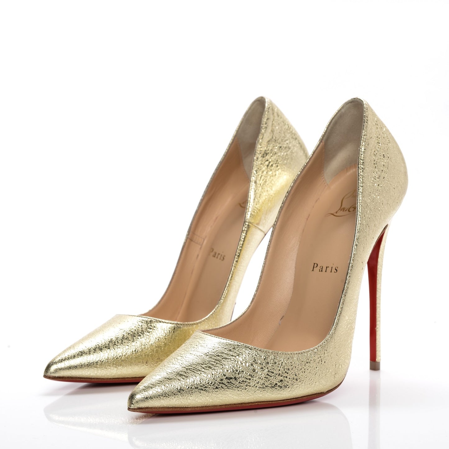 Metallic Crinkled So Kate 120 Pumps 38 Gold