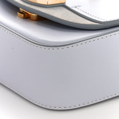 Chloe Shiny Calfskin Suede Mini C Double Carry Cloudy Blue 9 of 9