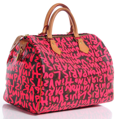 Louis Vuitton Graffiti Speedy 30 Fuchsia 3 of 8