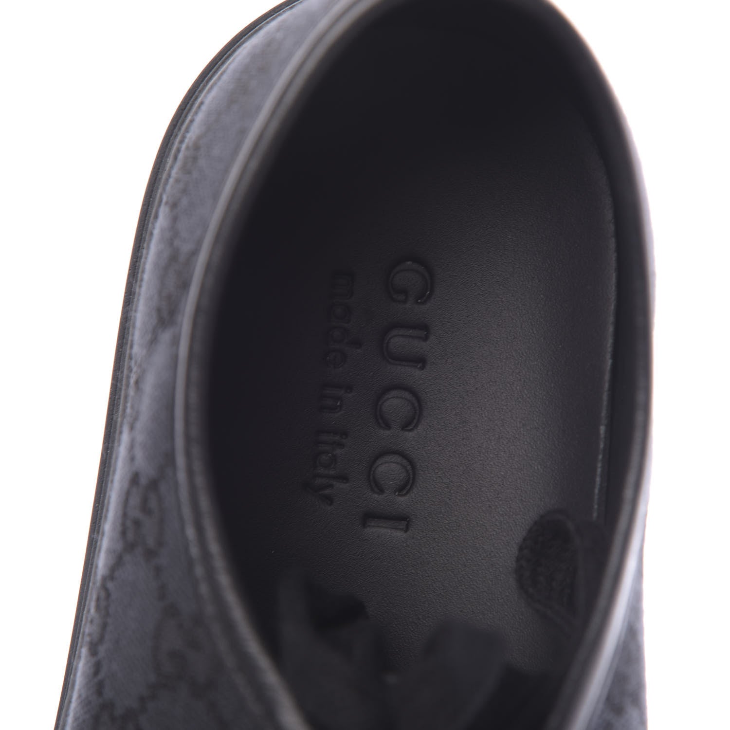 Gucci Monogram Mens Sneakers 8 Black Piombo 6 of 8