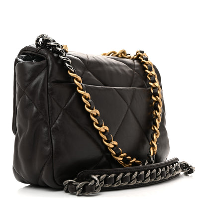 Chanel Lambskin Quilted Medium Chanel 19 Flap Dark Brown 3 of 13