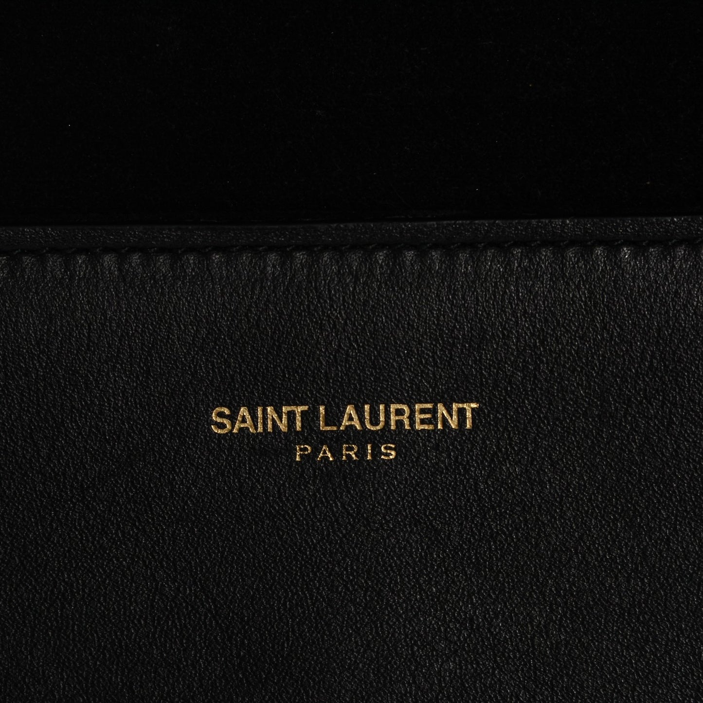 Calfskin Classic Y Ligne Clutch Black
