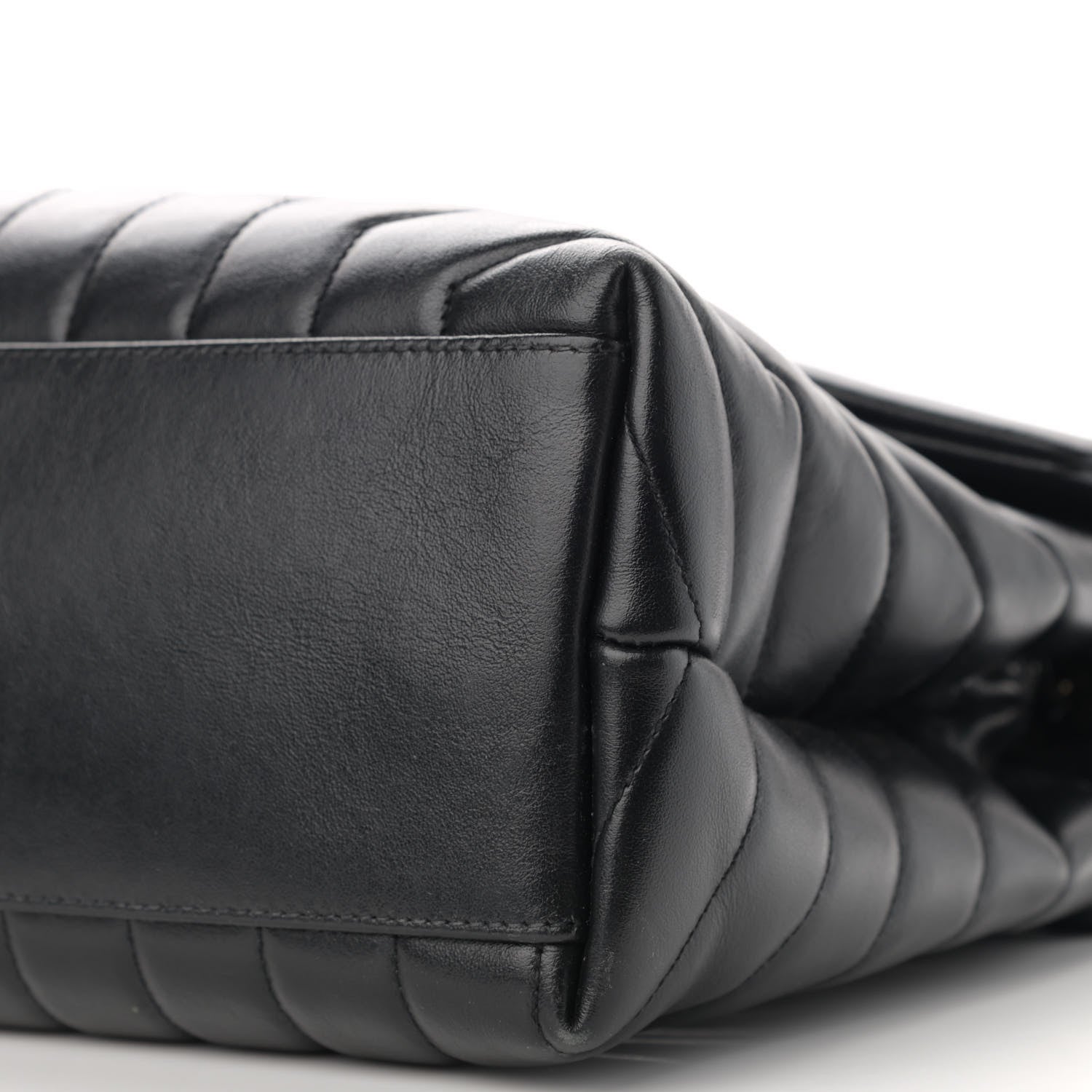 Saint Laurent Calfskin Y Quilted Monogram Medium Loulou Chain Satchel Black 11 of 13