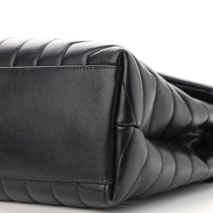 Saint Laurent Calfskin Y Quilted Monogram Medium Loulou Chain Satchel Black 11 of 13