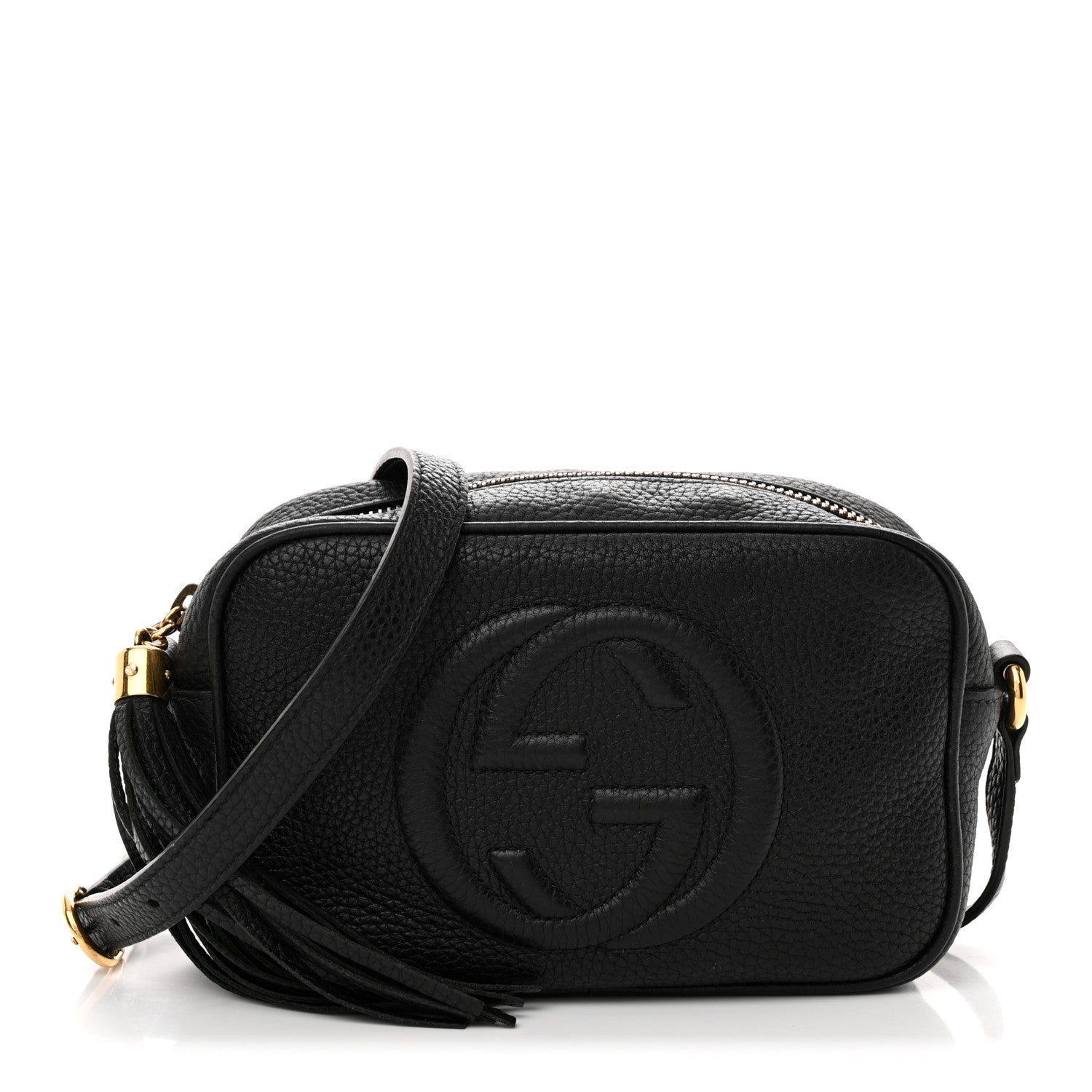 Gucci Pebbled Calfskin Mini Soho Disco Bag Black 1 of 14