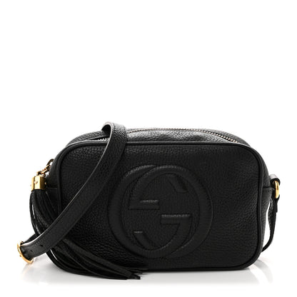 Gucci Pebbled Calfskin Mini Soho Disco Bag Black 1 of 14