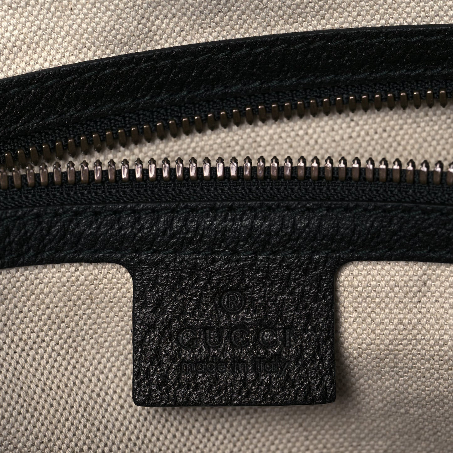 Velvet GG Monogram Textured Calfskin Web Medium Duffle Bag Blue Beige Black