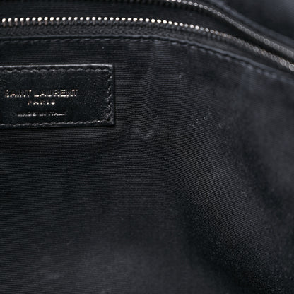 Saint Laurent Crinkled Calfskin Matelasse Monogram Large Niki Shopper Tote Dusty Grey 13 of 13