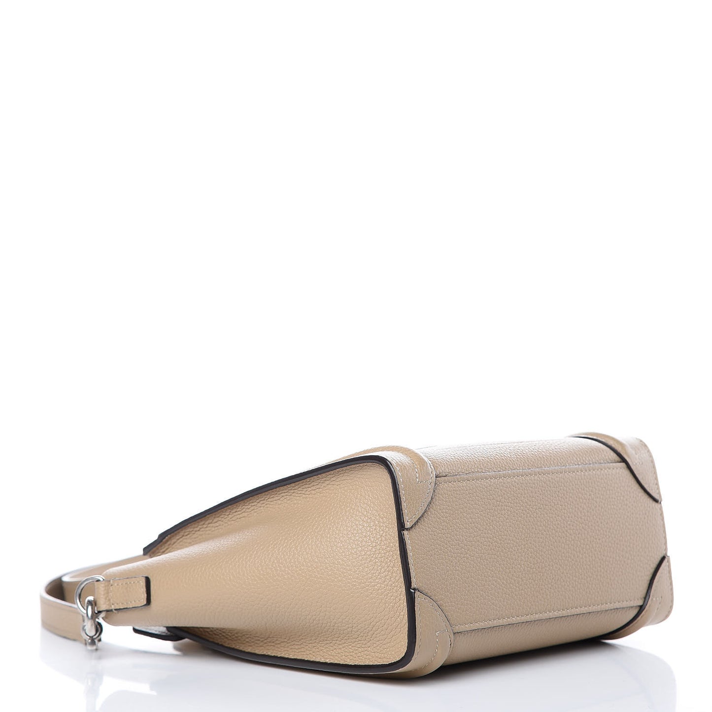 Drummed Calfskin Nano Luggage Dune