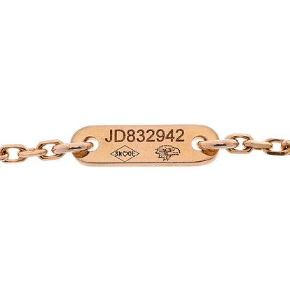Van Cleef & Arpels 18K Rose Gold Carnelian Sweet Alhambra Bracelet 4 of 5