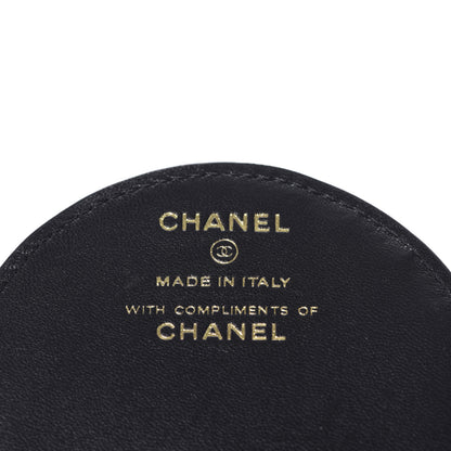 Chanel Lambskin Quilted Round Luggage Tag Black 5 of 7