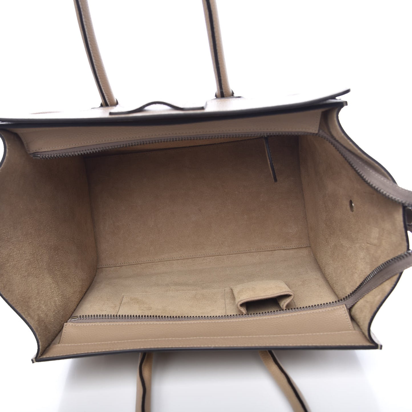 Drummed Calfskin Mini Luggage Dune